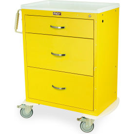 Harloff Tall Isolation Cart3 Drawers & Standard Key Lock37-1/2