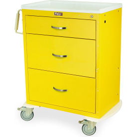 Harloff Tall Isolation Cart3 Drawers & Standard Key Lock37-1/2