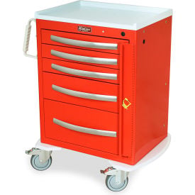 Harloff A-Series Lightweight Aluminium Crash Cart5 Drawers30