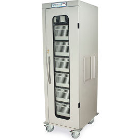 Harloff Single Column Medical Storage CartGlass Door 22-1/2