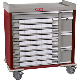 Harloff Standard Line Med-Bin Medication Cart 54 Patient Bin Drawers Sand - SL54BIN3 SL54BIN3SD