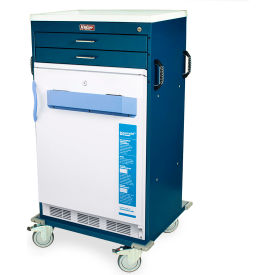 Harloff Mobile Vaccine Storage Cart with 3.2 Cu. Ft. Freezer 2 Drawers VF4250K-AC