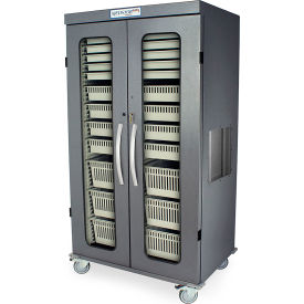 Harloff Double Column Medical Storage CabinetKey LockGlass Doors42