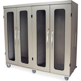 Harloff Quad Column Medical Storage CabinetGlass Doors82-1/8