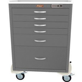 Harloff M-Series Tall Procedure Cart6 Drawers & E Lock36-3/4