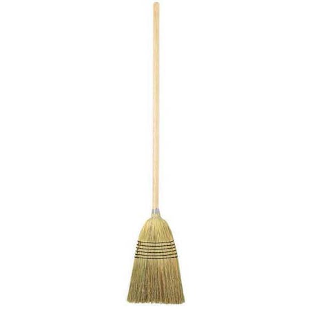 Corn Broom, Heavy Duty, 4 Sew, 3 lb. Wire MPN:7020