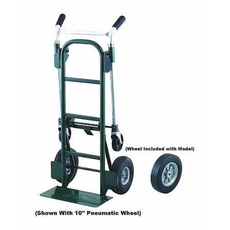 Hand Truck, Steel, Convertible, Dual Handle MPN:DTB6035P