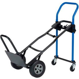 Harper™ JDCJ8523EN 3-in-1 Convertible Hand Truck - Solid Rubber & Nose Extension - 500 Lb. Cap JDCJ8523EN