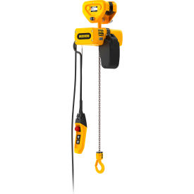 Harrington® EM Mini Electric Chain Hoist with Push Trolley 1/2 Ton Capacity 20' Lift 230V EMP005C-20 230V