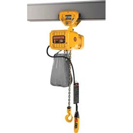 NER Dual Speed Elec Hoist w/ Push Trolley - 1 Ton 10' Lift 28/4.5 ft/min 460V NERP010SD-10-460V