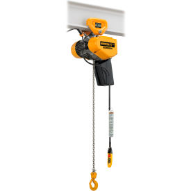 Harrington SEQ 1/2 Ton Cap. Dual Speed Electric Chain Hoist Push Trolley 15' Lift 25/4.2 FPM 115V SEQP005SD-15'-115V-CC
