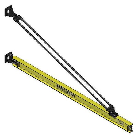 Jib Crane, Wall Mounted, 1, 100 lb Capacity MPN:311-1100-10