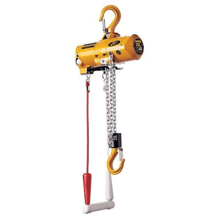 Air Chain Hoist, 250 lb. Cap., 10 ft. Lift MPN:AH250C-10