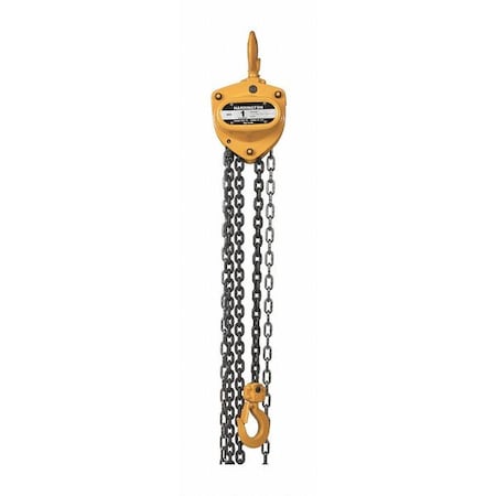 Manual Chain Hoist, 2000lb, 15ft. Lift MPN:CB010-15