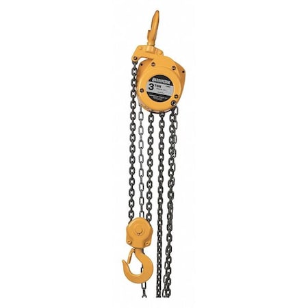 Manual Chain Hoist, 6000 lb., Lift 10 ft. MPN:CF030-10