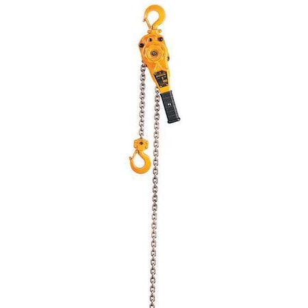 Lever Chain Hoist, 2, 000 lb Load Capacity, 15 ft Hoist Lift, 1 5/32 in Hook Opening MPN:LB010-15
