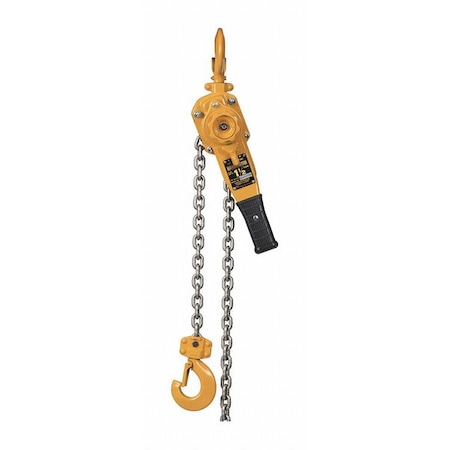 Lever Chain Hoist, 3, 000 lb Load Capacity, 10 ft Hoist Lift, 1 in Hook Opening MPN:LB015-10-SYH