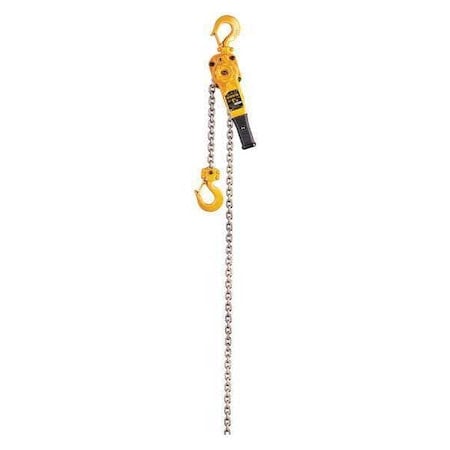 Lever Chain Hoist, 3, 000 lb Load Capacity, 15 ft Hoist Lift, 1 1/4 in Hook Opening MPN:LB015-15
