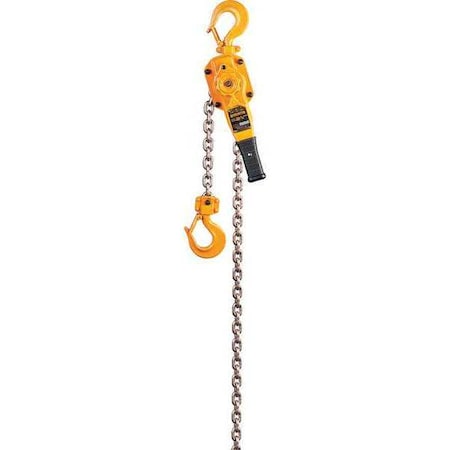 Lever Chain Hoist, 5, 500 lb Load Capacity, 20 ft Hoist Lift, 1 7/16 in Hook Opening MPN:LB028-20