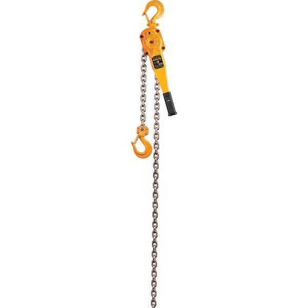 Lever Chain Hoist, 6, 000 lb Load Capacity, 10 ft Hoist Lift, 1 1/2 in Hook Opening MPN:LB030-10