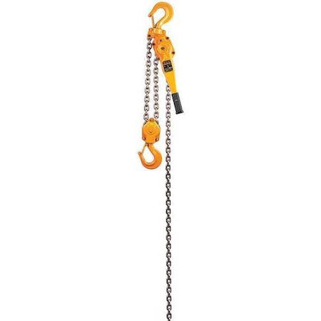 Lever Chain Hoist, 10, 000 lb Load Capacity, 5 ft Hoist Lift, 1 31/32 in Hook Opening MPN:LB050-5