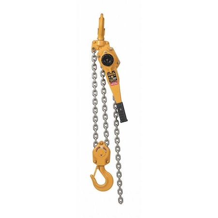 Lever Chain Hoist, 12, 000 lb Load Capacity, 5 ft Hoist Lift, 1 31/32 in Hook Opening MPN:LB060-SC-5
