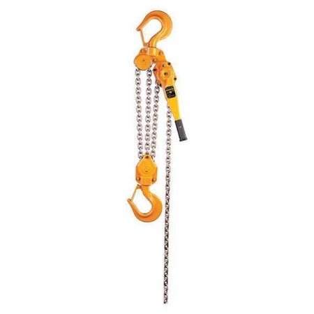Lever Chain Hoist, 18, 000 lb Load Capacity, 20 ft Hoist Lift, 2 13/16 in Hook Opening MPN:LB090-20