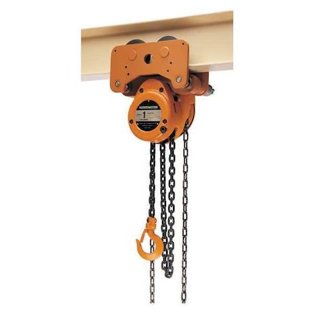 Low Headroom Chain Hoist, 10 ft.Lift MPN:NTH010-10