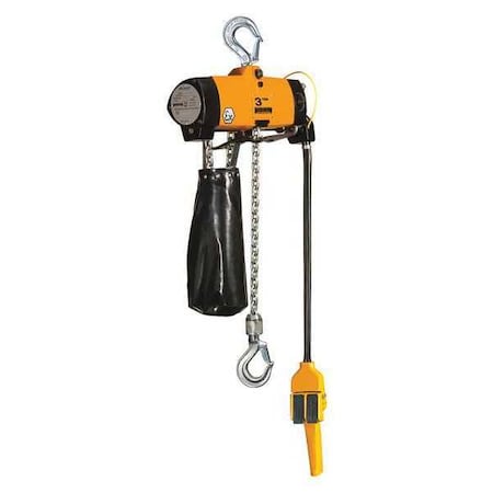 Air Chain Hoist, Pendant, 6000 lb., 10 ft. MPN:TCL3000P-10