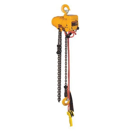 Air Chain Hoist, Push Trolley, 1000 lb. MPN:TCRP500C-10