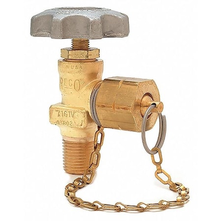 Station Valve, Oxygen, 1/2 in Inlet, 7/8