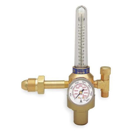 Flowmeter Regulator, Argon, Carbon Dioxide, Single Stage, 0.825