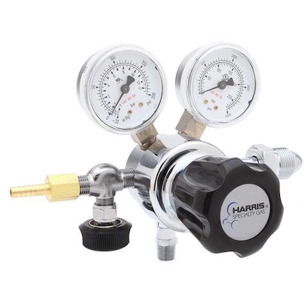 Specialty Gas Regulator, Argon, Helium, Nitrogen, Single Stage, 0.965