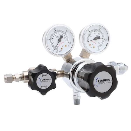 High Purity Gas Regulator, Oxygen, Single Stage, 0.908