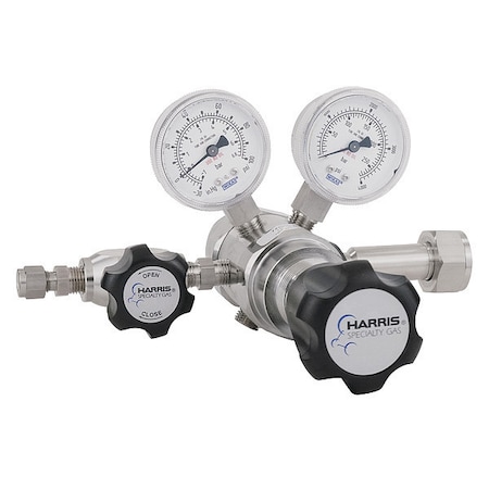 High Purity Gas Regulator, Chlorine, Nitric Oxide, Nitrogen Dioxide, Sulfur Dioxide, Two Stage MPN:KH1109