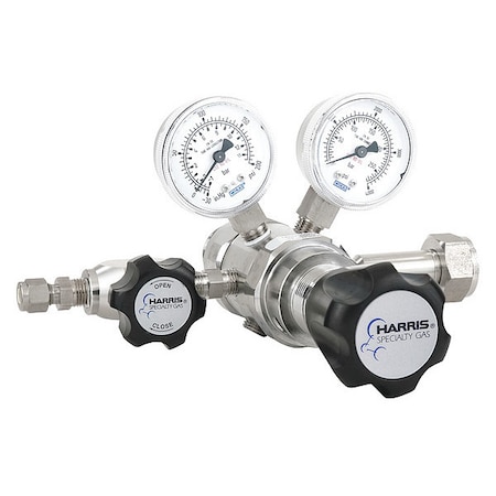 High Purity Gas Regulator, Chlorine, Nitric Oxide, Nitrogen Dioxide, Sulfur Dioxide, Two Stage MPN:KH1110