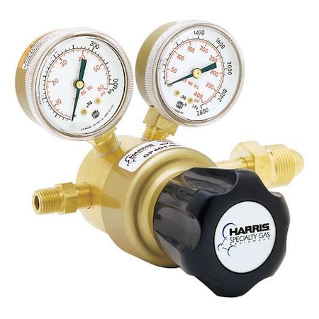 Specialty Gas Regulator, Hydrogen, Methane, Single Stage, 1/4 in Outlet, 0 to 15 psi MPN:KH1112