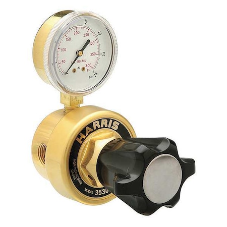 High Purity Gas Regulator, Argon, Helium, Nitrogen, Single Stage, 1/2 in Inlet, 1/2 in Outlet MPN:KH1122