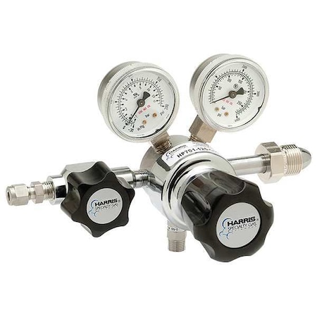 High Purity Gas Regulator, Breathing Air, Single Stage, 0.745