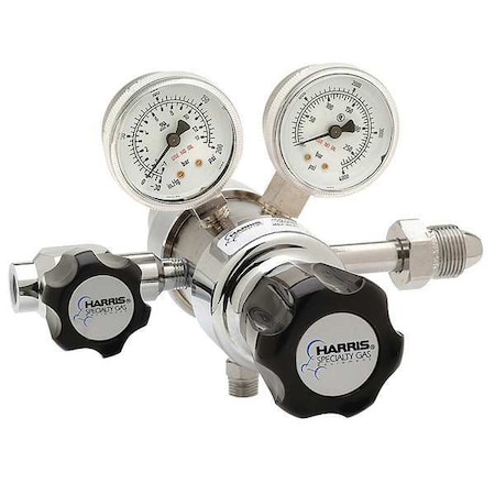 High Purity Gas Regulator, Breathing Air, Two Stage, 0.885