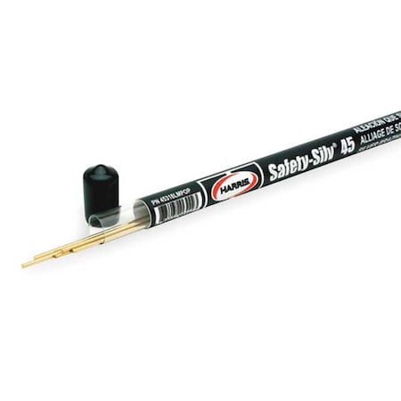 Brazing Rod, 1/16x18, 1225-1370 F, PK5 MPN:45318LMPOP