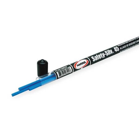 Brazing Rod, Flux, 1/16x18, 1225-1370 F, PK3 MPN:45F318MPOP