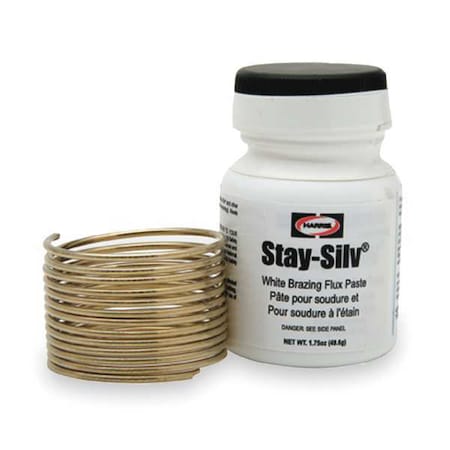 Brazing Kit, 1225-1370 F, w/1.75 oz Flux MPN:45KPOP