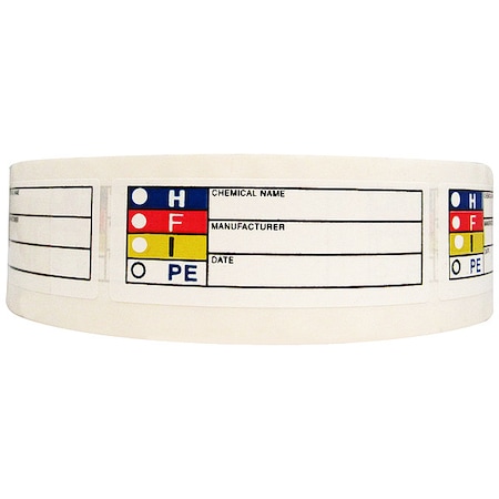 HMIG Label, 4 in H, 8 in W, Paper, PK100 MPN:01LB26517
