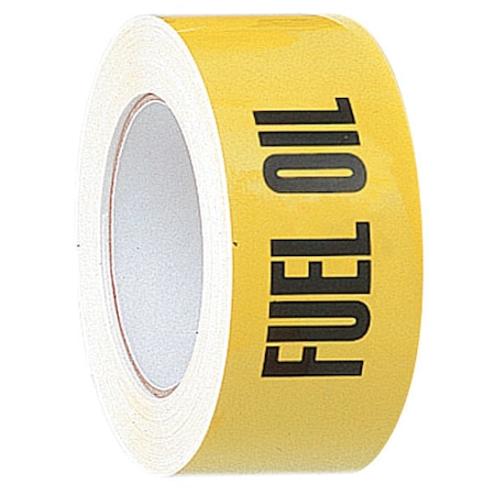 Pipe Marker, Fuel Oil, Yellow, 2X54FT FUEL OIL. MPN:2X90FT FUEL OIL
