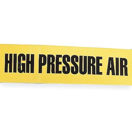 Pipe Marker, High Pressure Air, 2in W MPN:2X90FT HIGH PRES