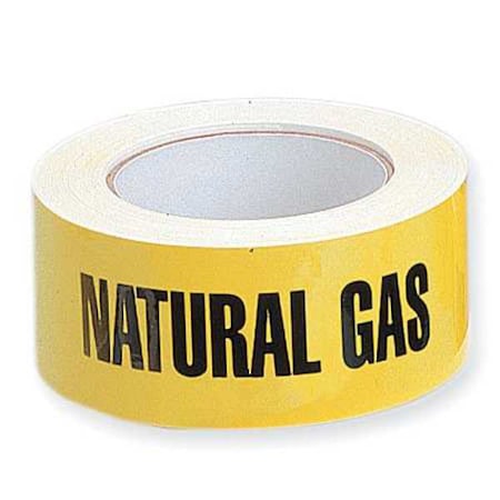 Pipe Marker, Natural Gas, Yellow, 2X90FT NATUR MPN:2X90FT NATUR