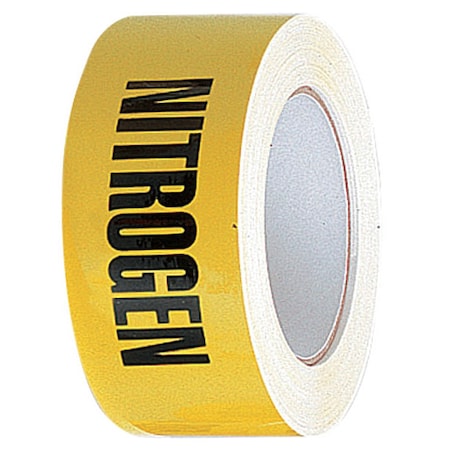 Pipe Marker, Nitrogen, Yellow MPN:2X90FT NITROGEN