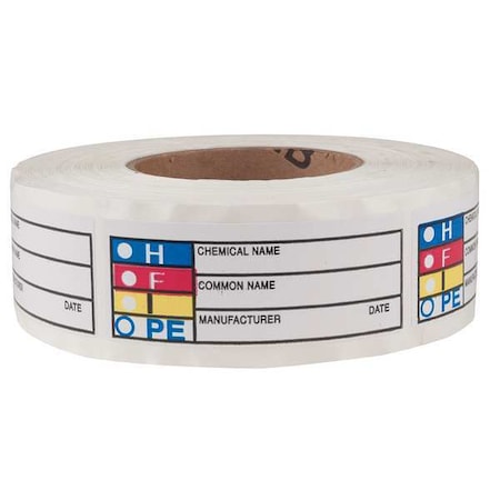 Label, HMIG, Paper, 3 7/8 in W, 1 1/2 in H MPN:LB131852