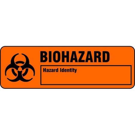Warning Label, 7/8inx2.875in, Paper, PK500 MPN:LB132288